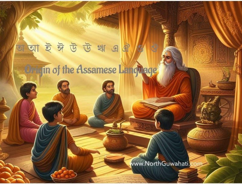 Origin of the Assamese Scripts and Language. Guru and his disciple
