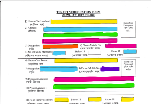 Police Verification Form Download for Tenant