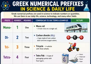 Greek Numerical Prefixes Used in Science -Easy Examples for Students